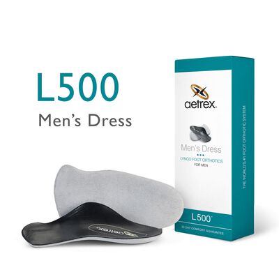 Men's Dress Orthotics - 3/4 Insole for Dress Shoes